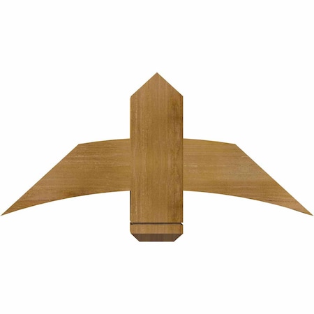 Bellingham Rough Sawn Timber Gable Bracket, Western Red Cedar, 36W X 16H X 6D X 6F, 11/12 Pitch